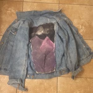 Jean painted jacket